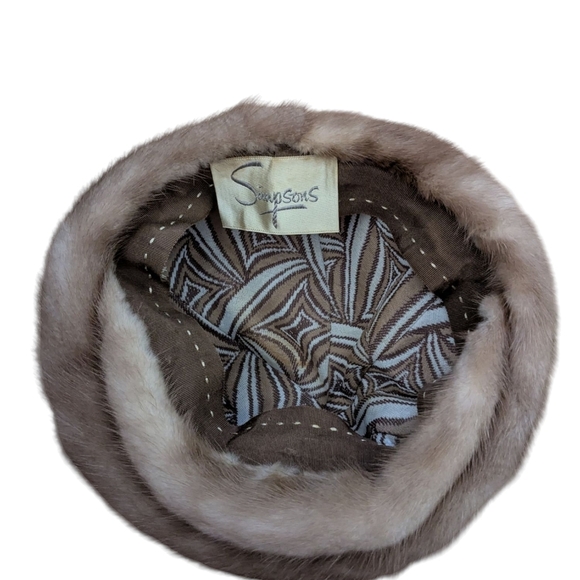 Vintage Simpsons Genuine Fur Lined Hat Inner - Picture 5 of 6